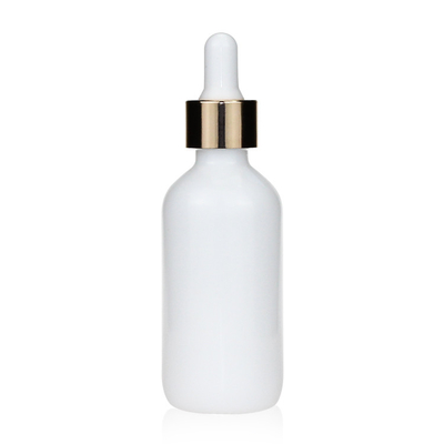 Empaquetado cosmético de cerámica blanco vacío de la botella de vidrio de Boston