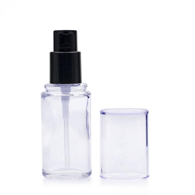botella de cristal de la fundación del polvo de la elipse vacía 35ml para el empaquetado cosmético