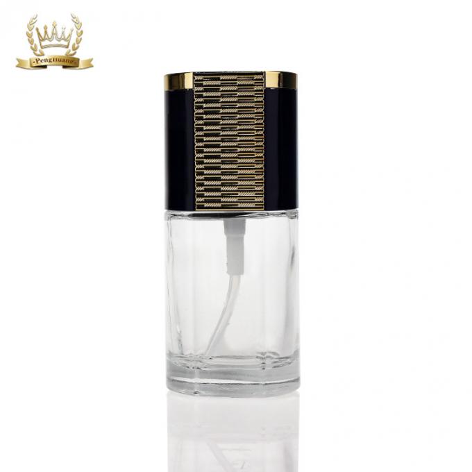 Botella cosmética transparente de plata de la fundación de la botella 30ml de la loción del oro único