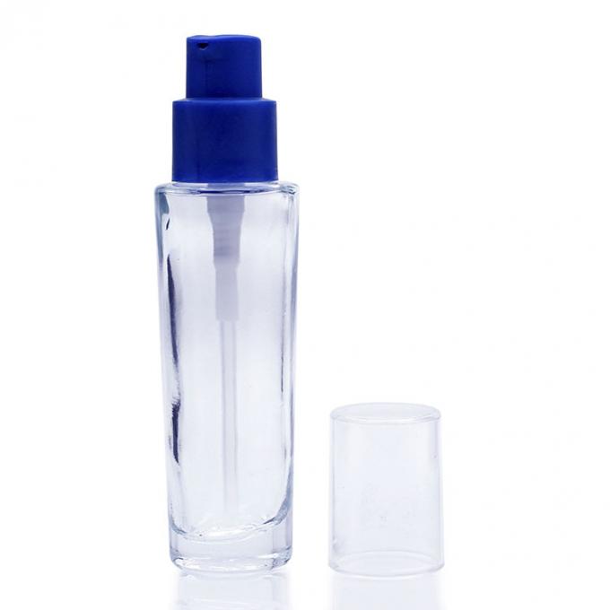 La cara vacía compone la botella de cristal cosmética 33ml para la fundación líquida