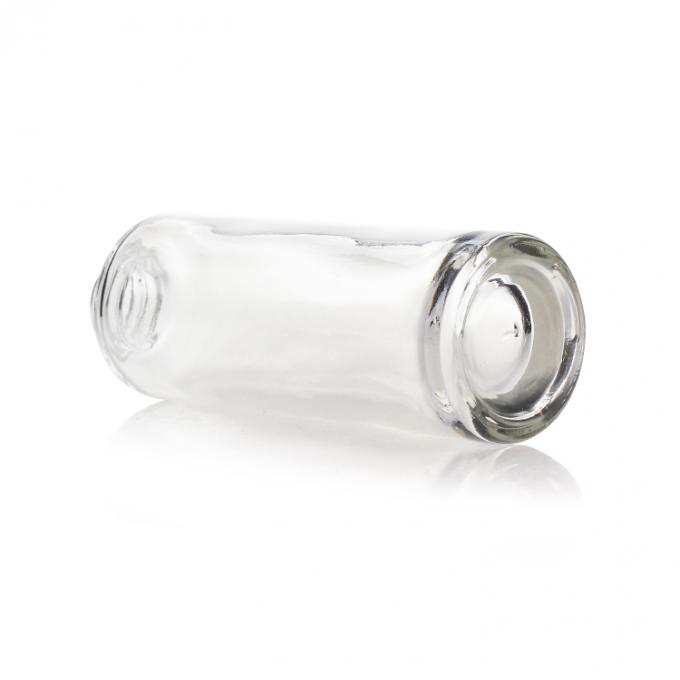 la ronda del claro 30ml forma la botella líquida de cristal de la fundación con la bomba y el casquillo