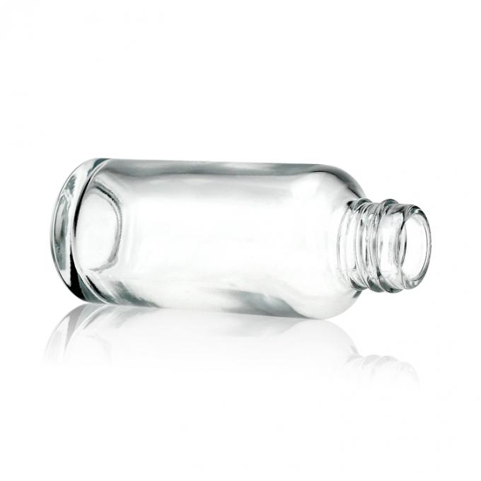 botella líquida cosmética de la fundación del vidrio de la ronda de 30 ml, envase de cristal perfecto para las mujeres