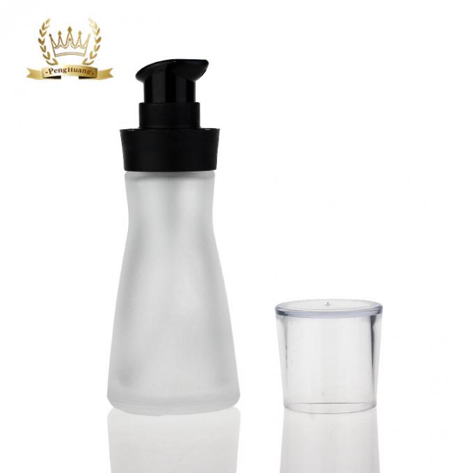 Botella de cristal de lujo que empaqueta la botella líquida de la bomba de la loción de la botella de la fundación 35ml