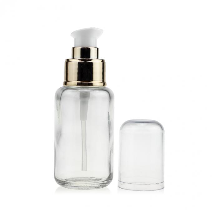 botella de vidrio líquida cosmética vacía de la fundación de la botella de la loción del vidrio del maquillaje 50ml