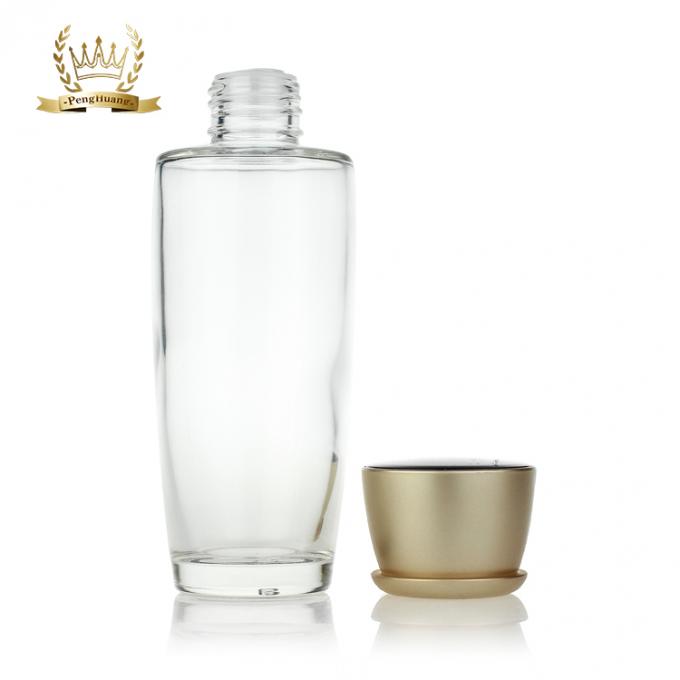 Botella de cristal y tarro cosméticos claros de lujo 30g 50g 30ml 40ml 100ml 120ml en China Guangzhou