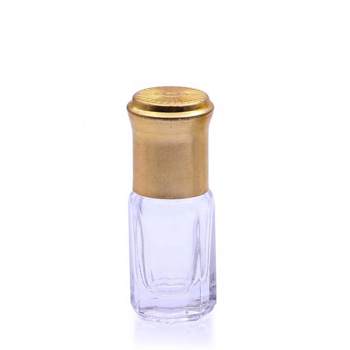 Botella de lujo del diseño 5ml Mini Small Glass Refillable Perfume con la bola de rodillo