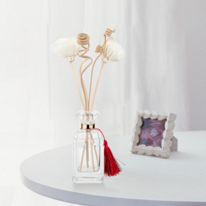 Aroma vacío decorativo casero Reed Diffuser Bottle de cristal del ambientador de aire con Crystal Cap