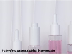 Empaquetado claro de encargo de la botella de la loción del suero del cilindro 30ml 40ml 50ml 60ml