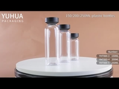 botella del skincare del animal doméstico del tapón de tuerca