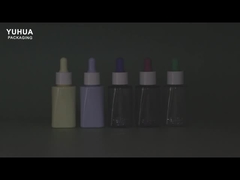 Impresión del logotipo Botellas de goteador de suero PET de 50 ml para aceites esenciales y cuidado de la piel