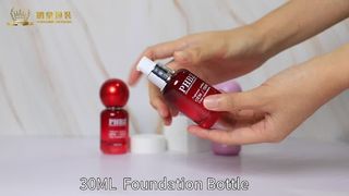 Botella de suero rojo de lujo de 30 ml